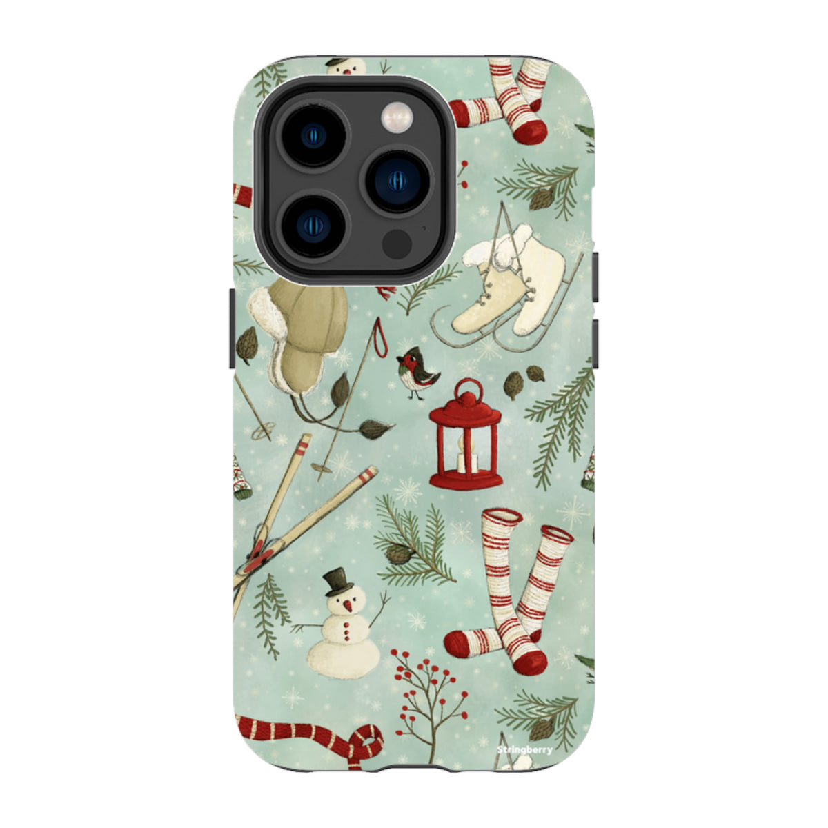 iPhone MagSafe Tough Case - Winter Pattern By Maja Lindberg
