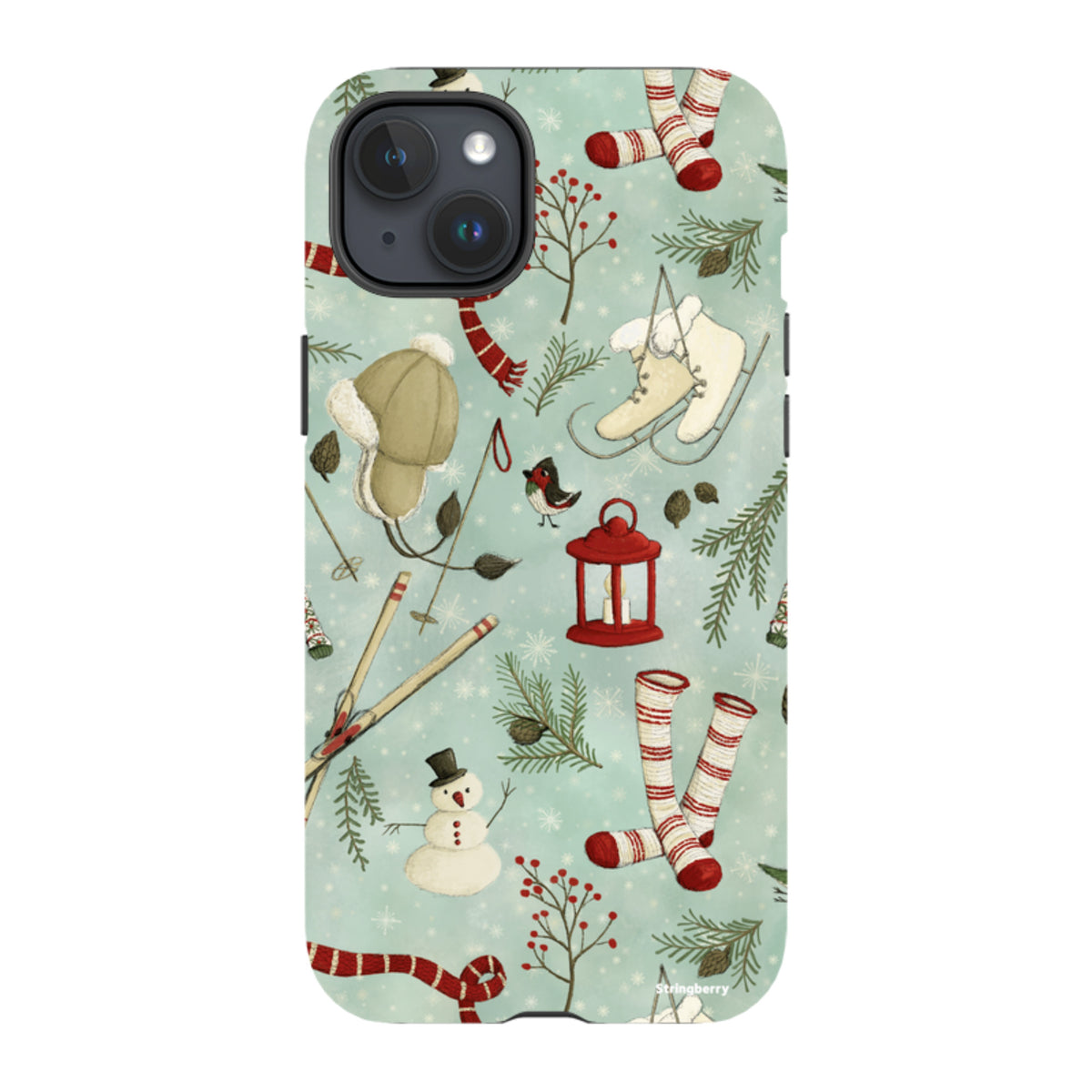 iPhone MagSafe Tough Case - Winter Pattern By Maja Lindberg