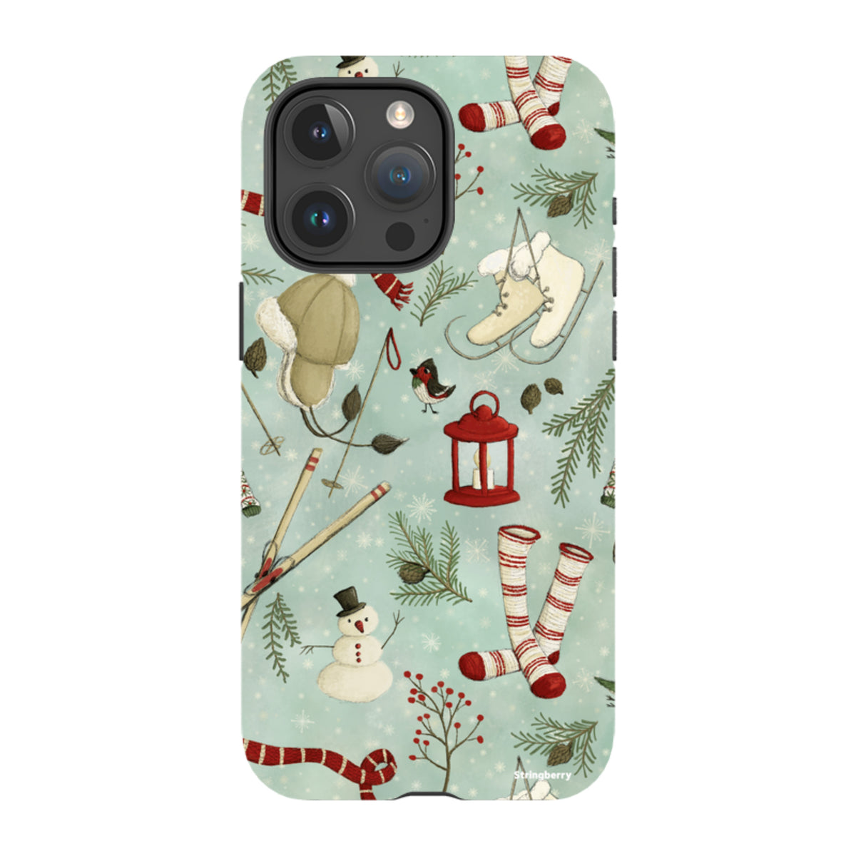 iPhone MagSafe Tough Case - Winter Pattern By Maja Lindberg