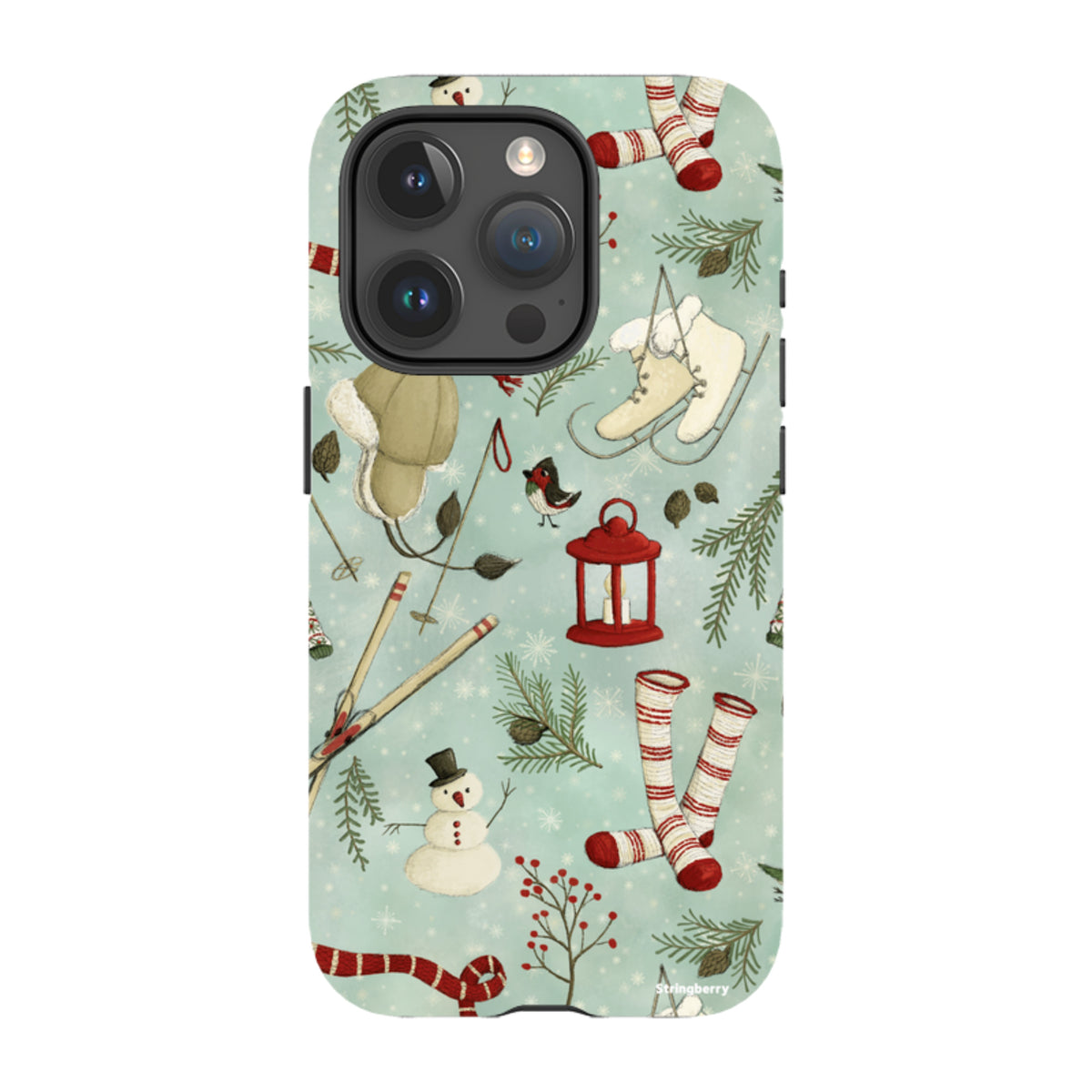 iPhone MagSafe Tough Case - Winter Pattern By Maja Lindberg