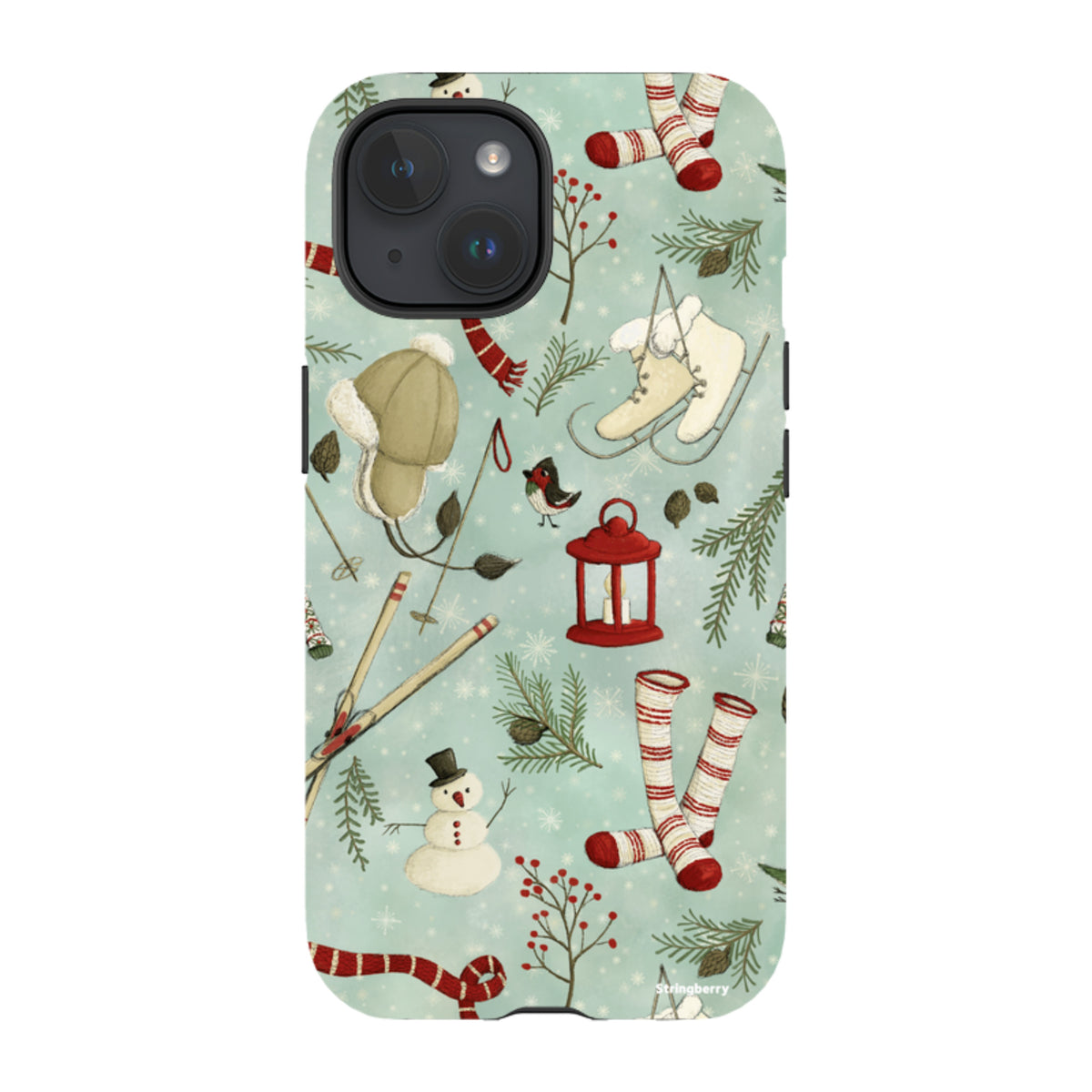 iPhone MagSafe Tough Case - Winter Pattern By Maja Lindberg