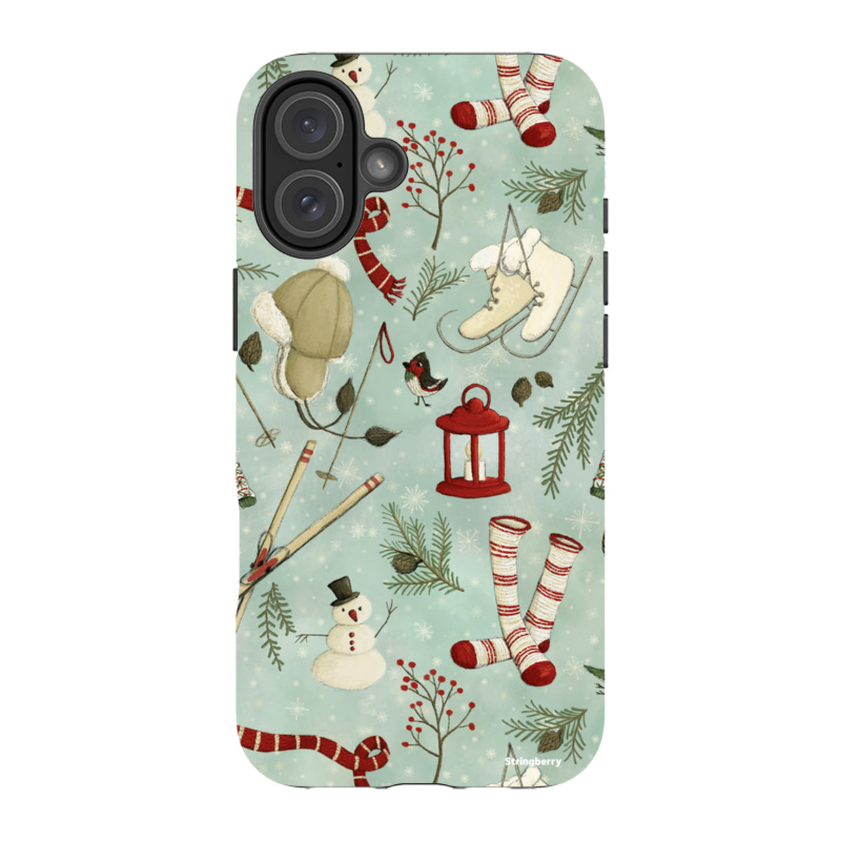 iPhone MagSafe Tough Case - Winter Pattern By Maja Lindberg