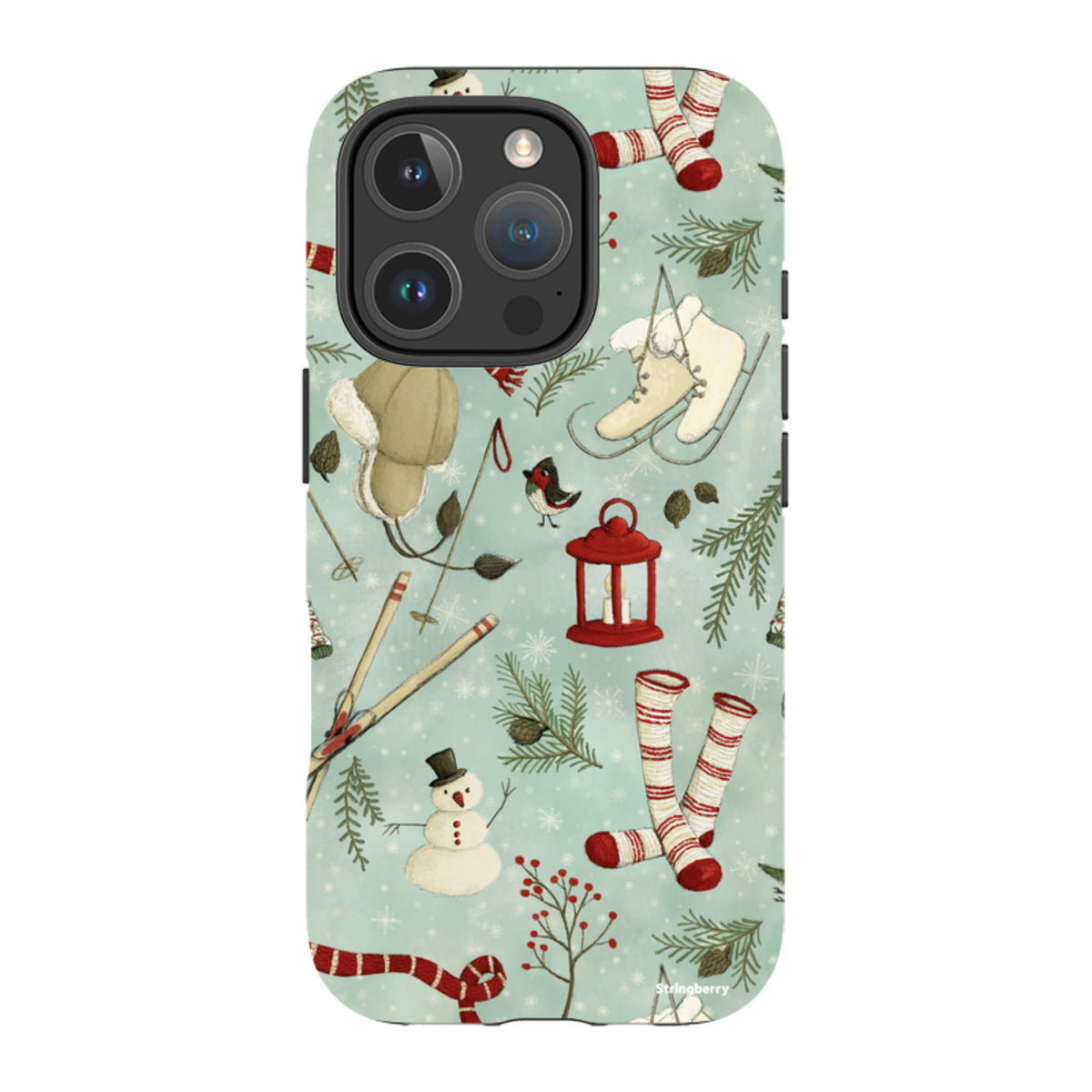 iPhone MagSafe Tough Case - Winter Pattern By Maja Lindberg