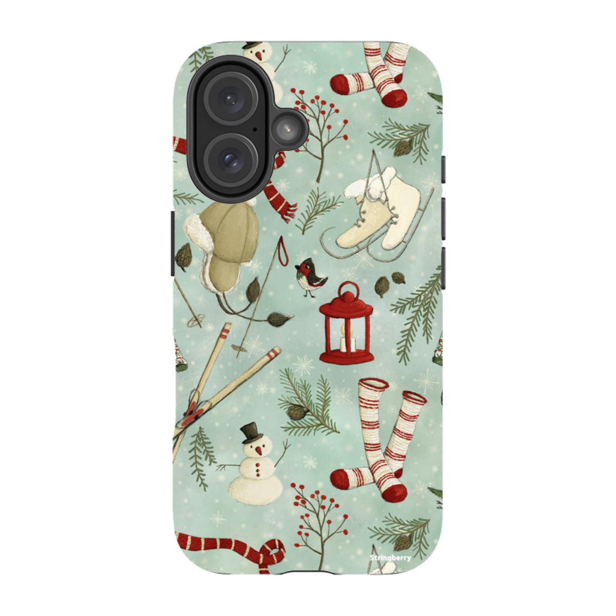 iPhone MagSafe Tough Case - Winter Pattern By Maja Lindberg