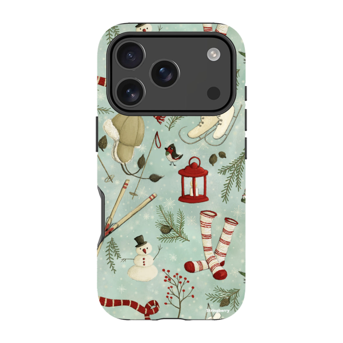 iPhone MagSafe Tough Case - Winter Pattern By Maja Lindberg