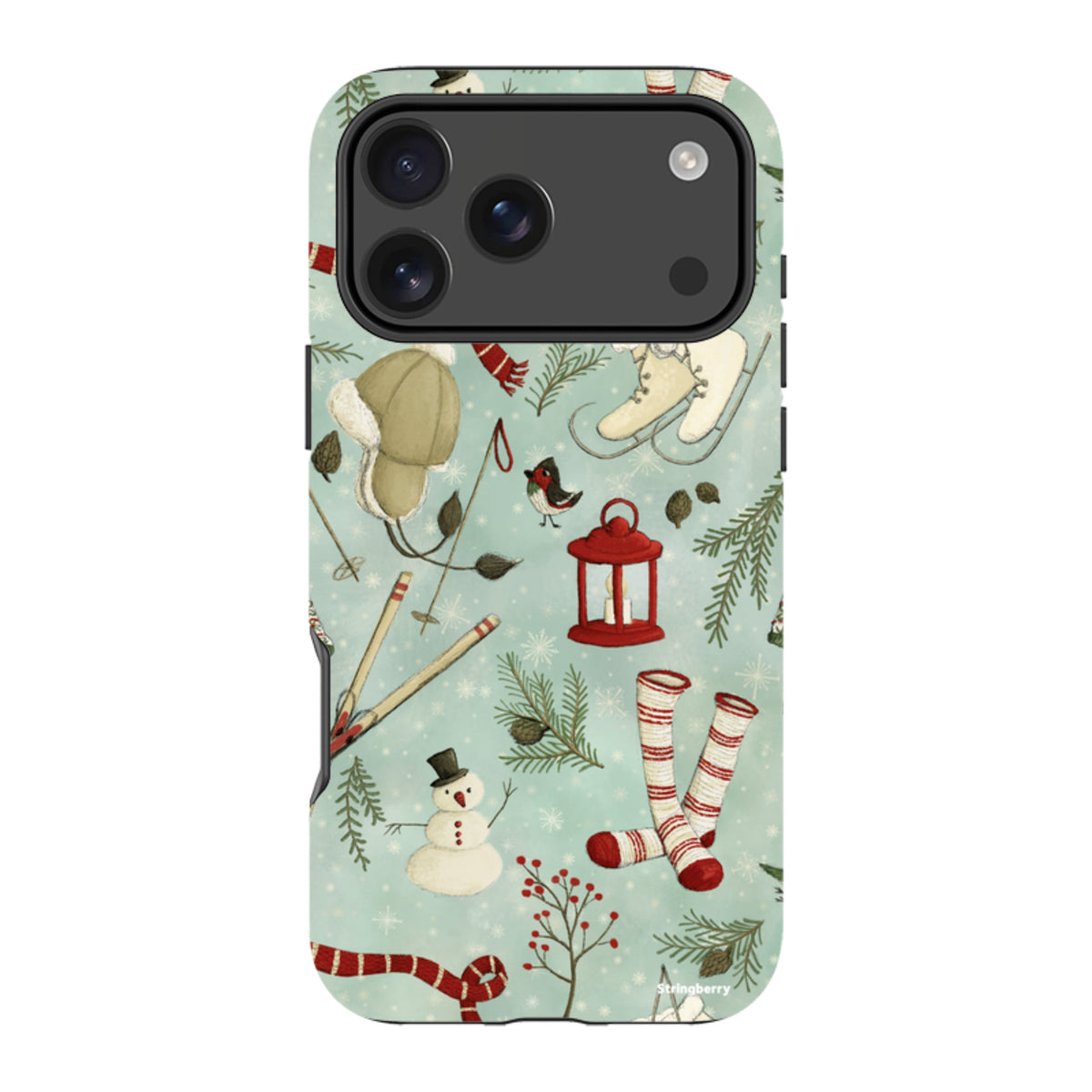 iPhone MagSafe Tough Case - Winter Pattern By Maja Lindberg