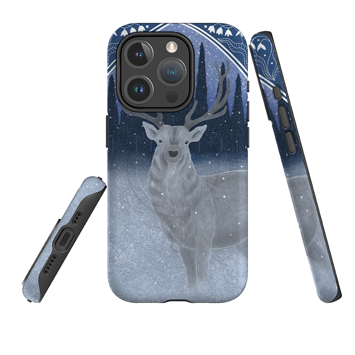 iPhone MagSafe Tough Case -  Winter Stag By Bex Parkin