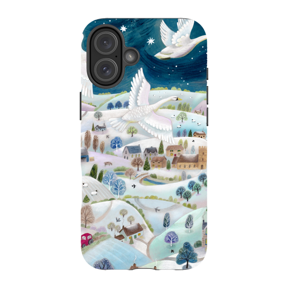 iPhone MagSafe Tough Case -  Winter Swans By Bex Parkin