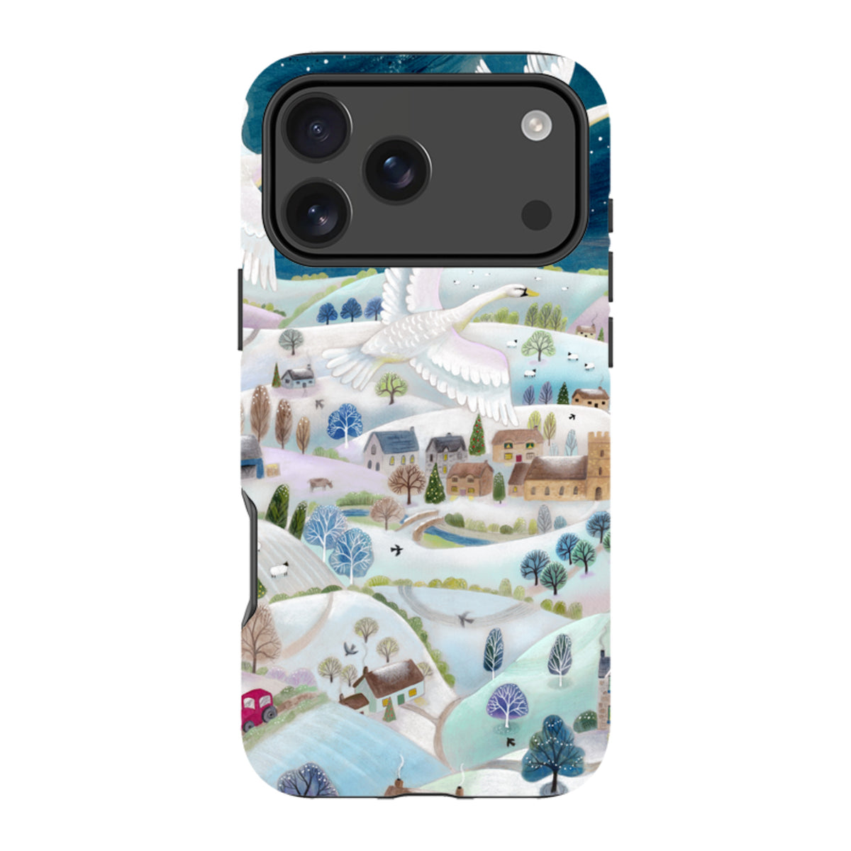 iPhone MagSafe Tough Case -  Winter Swans By Bex Parkin