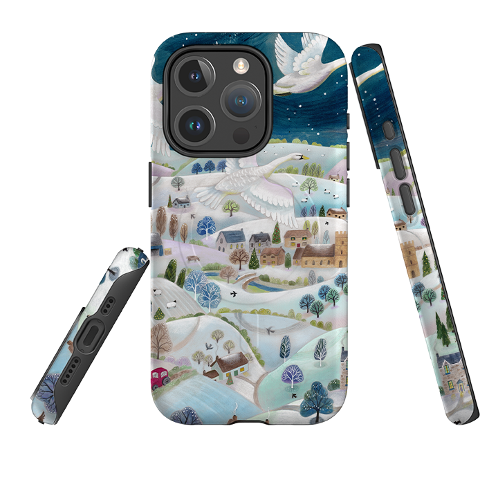 iPhone MagSafe Tough Case -  Winter Swans By Bex Parkin