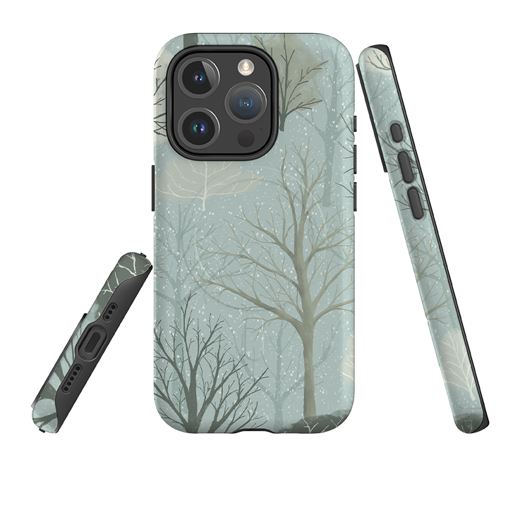 Калъф за iPhone MagSafe Tough Case - Зимни дървета от Мая Линдберг