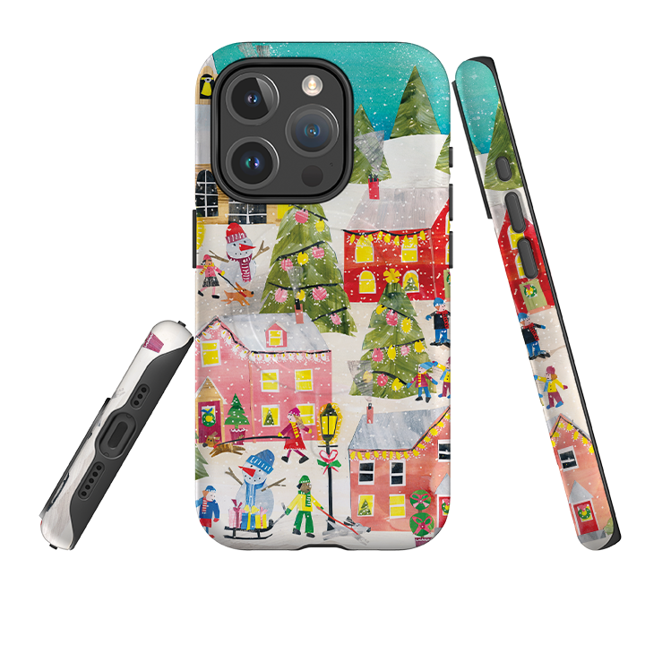 iPhone MagSafe Tough Case - Winter Village By Tracey English