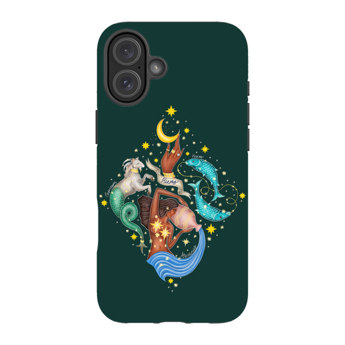 iPhone MagSafe Tough Case - Winter Zodiac By Catherine Rowe