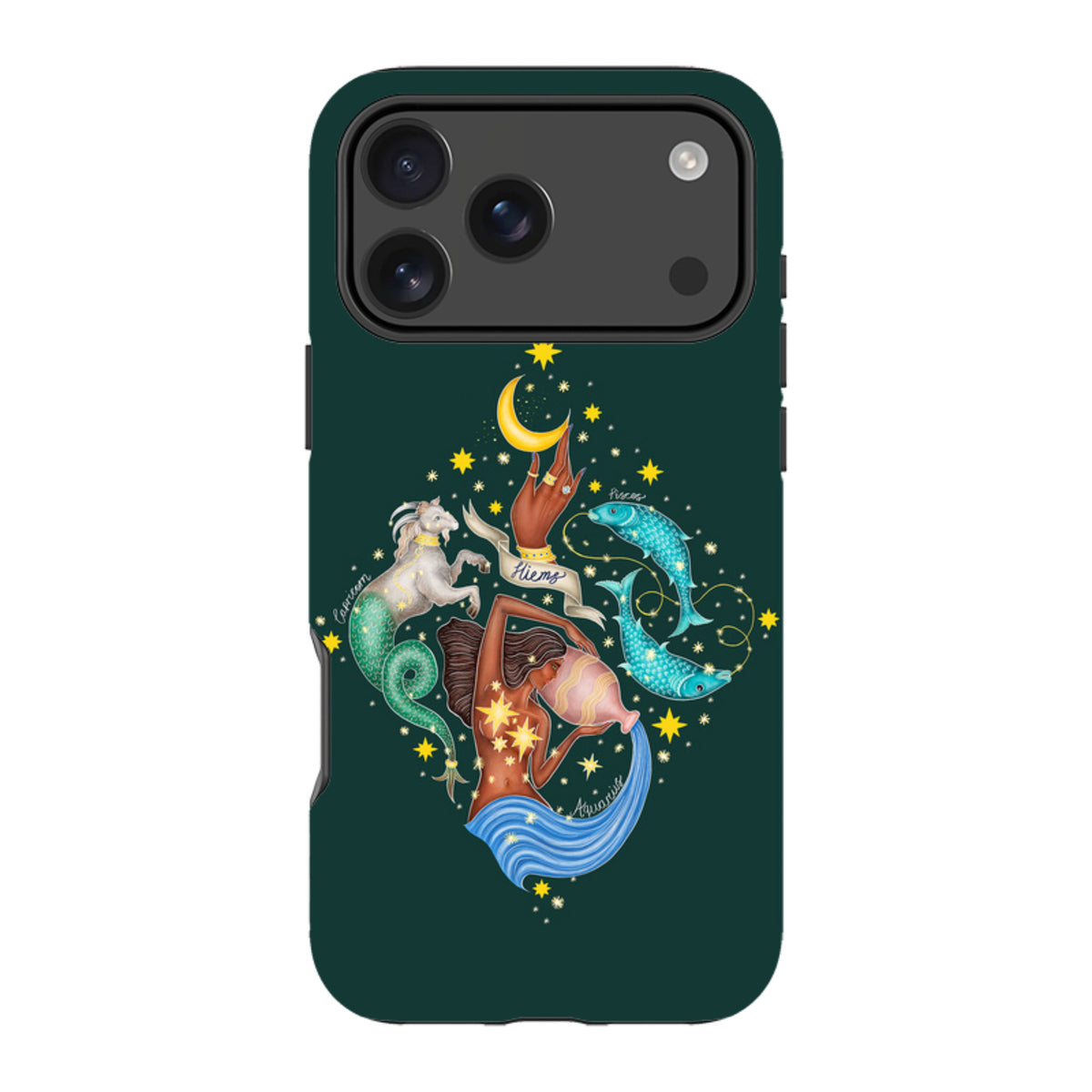 iPhone MagSafe Tough Case - Winter Zodiac By Catherine Rowe
