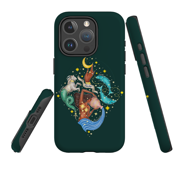 iPhone MagSafe Tough Case – Wintersternzeichen von Catherine Rowe