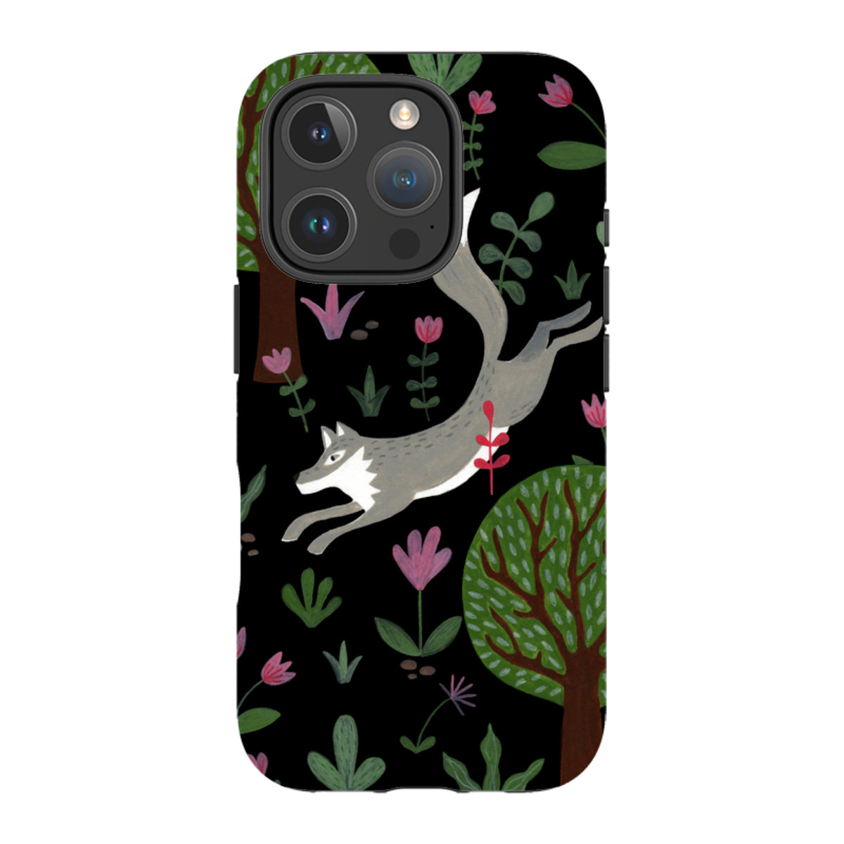 iPhone MagSafe Tough Case - Wolf In Trees By Bex Parkin