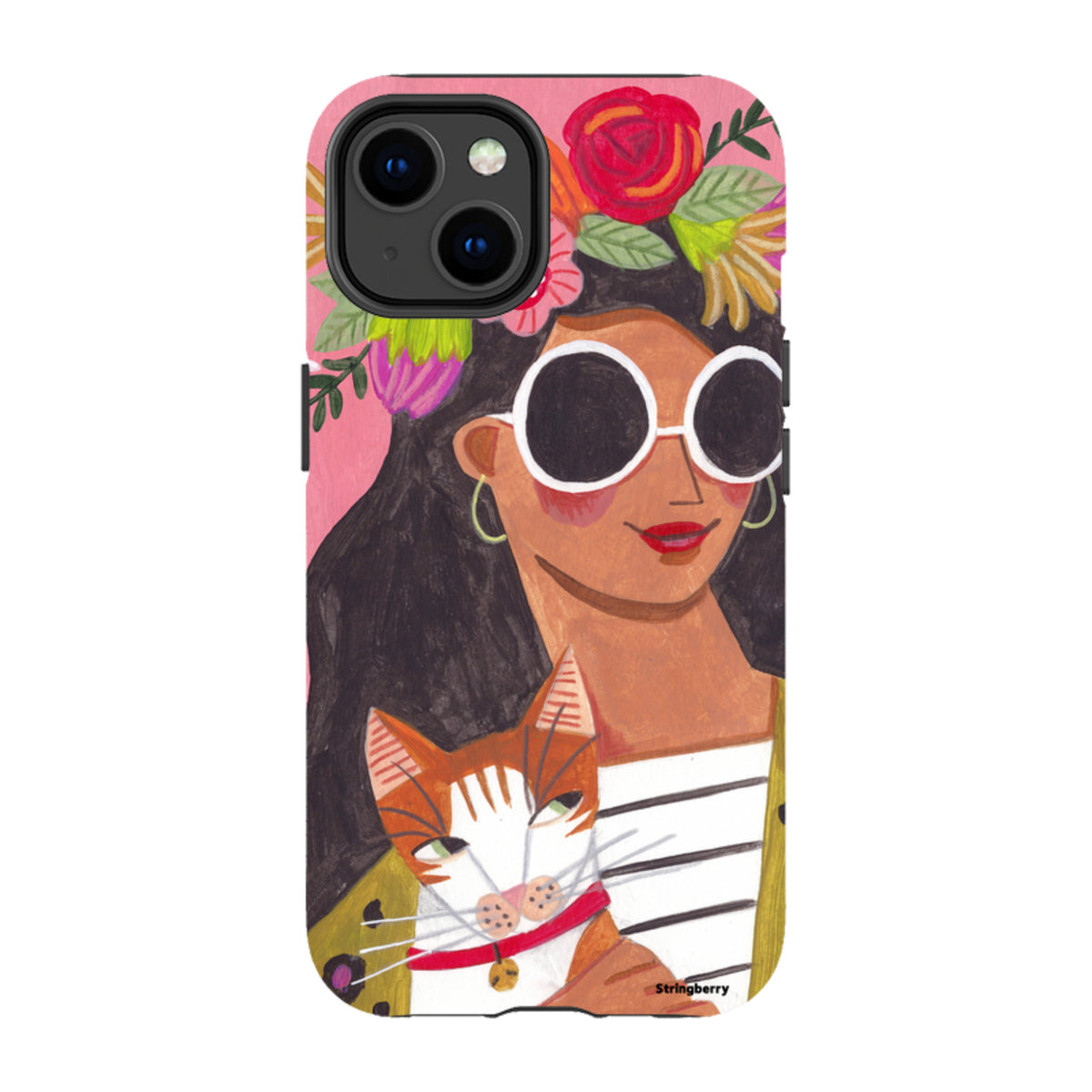 iPhone MagSafe Tough Case -  Woman & Cat By Caroline Bonne Muller