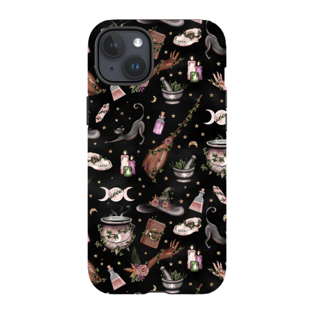 iPhone MagSafe Tough Case - Woodland Witch Black