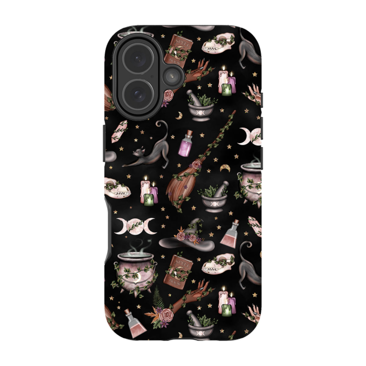 iPhone MagSafe Tough Case - Woodland Witch Black