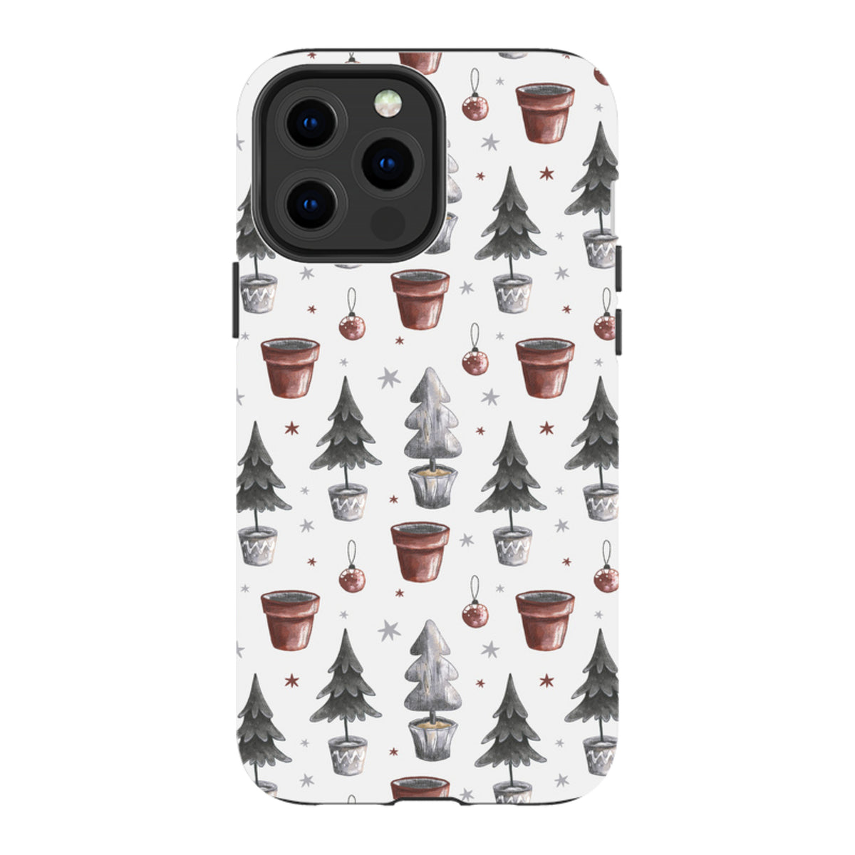 iPhone MagSafe Tough Case - Xmas Tree Pattern