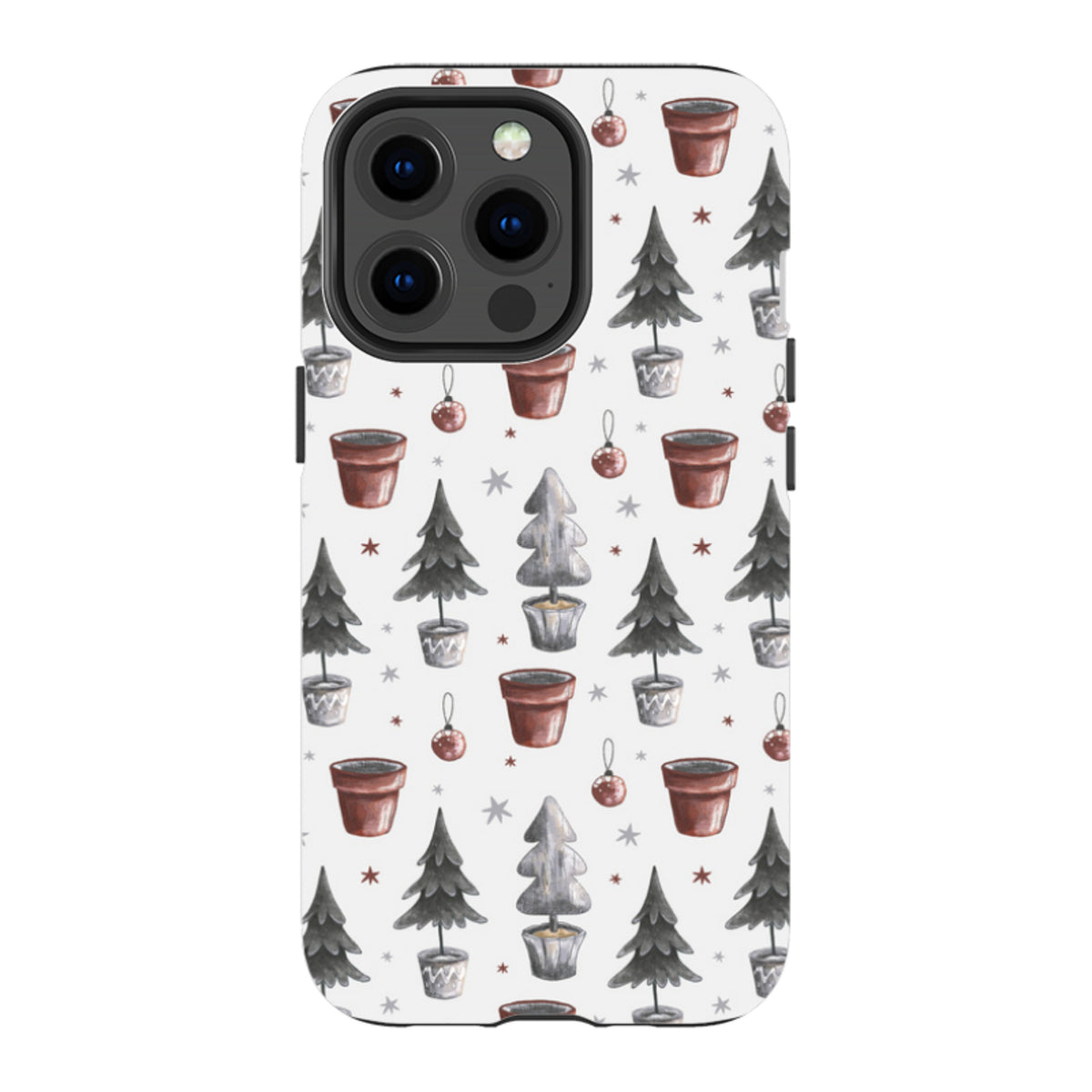 iPhone MagSafe Tough Case - Xmas Tree Pattern