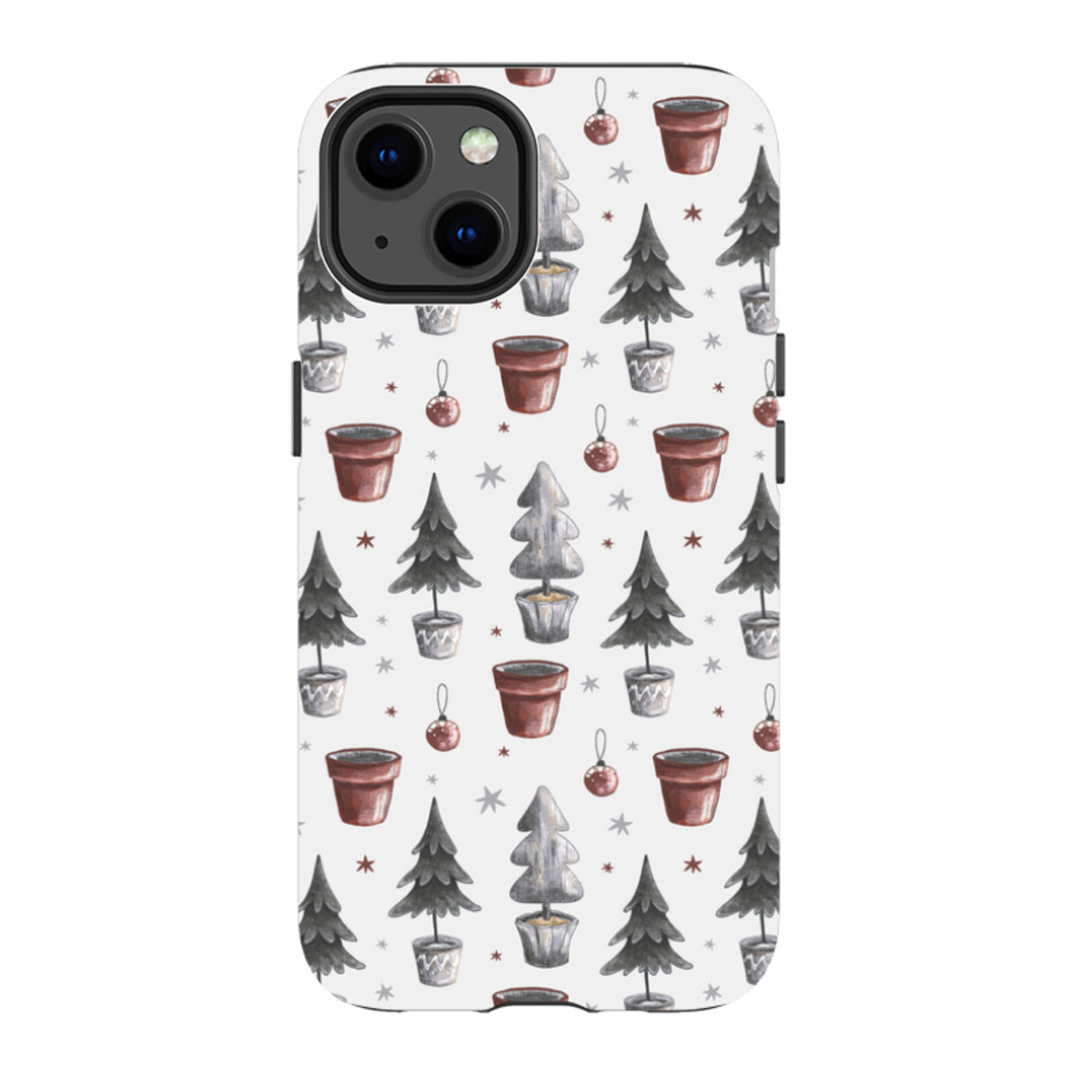 iPhone MagSafe Tough Case - Xmas Tree Pattern