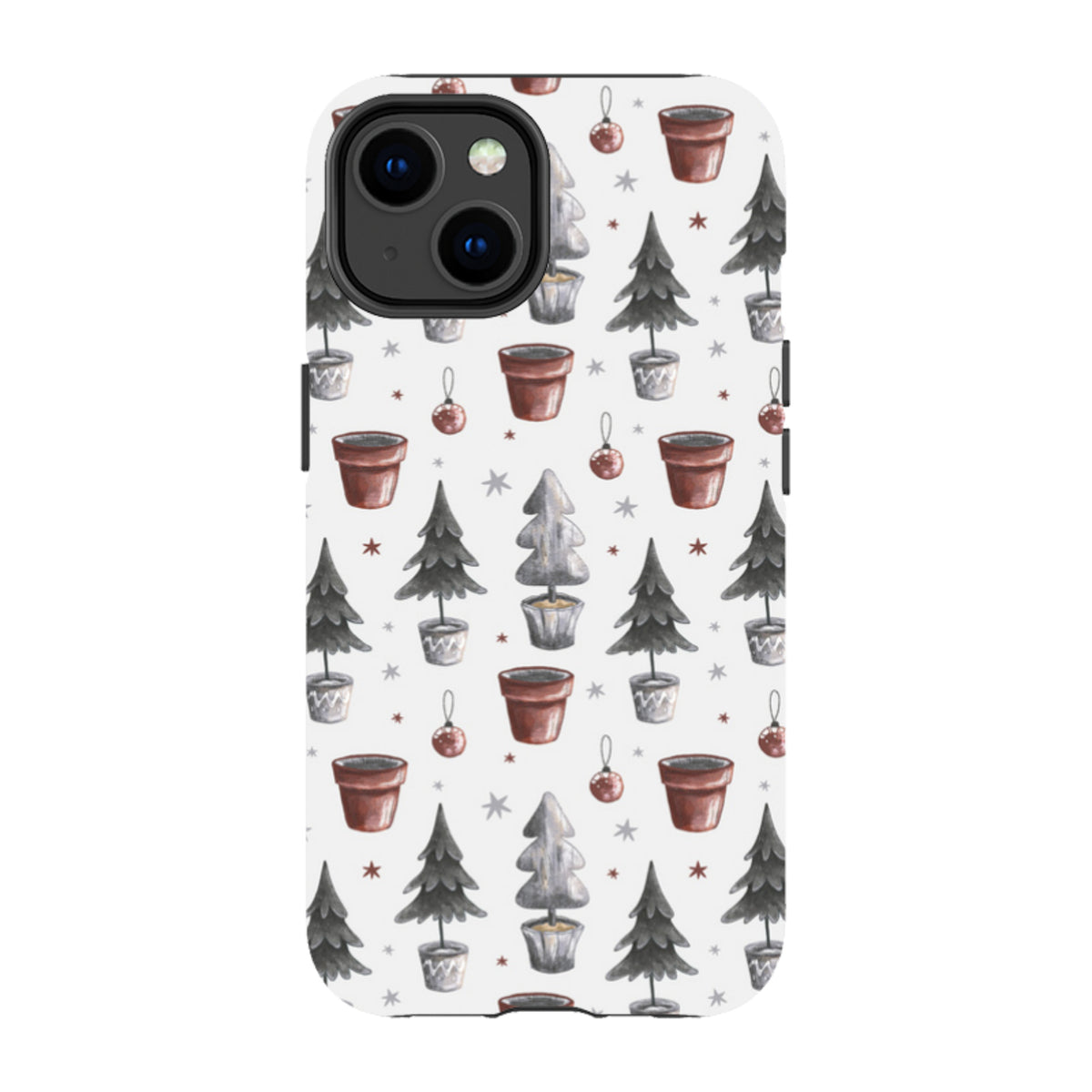 iPhone MagSafe Tough Case - Xmas Tree Pattern