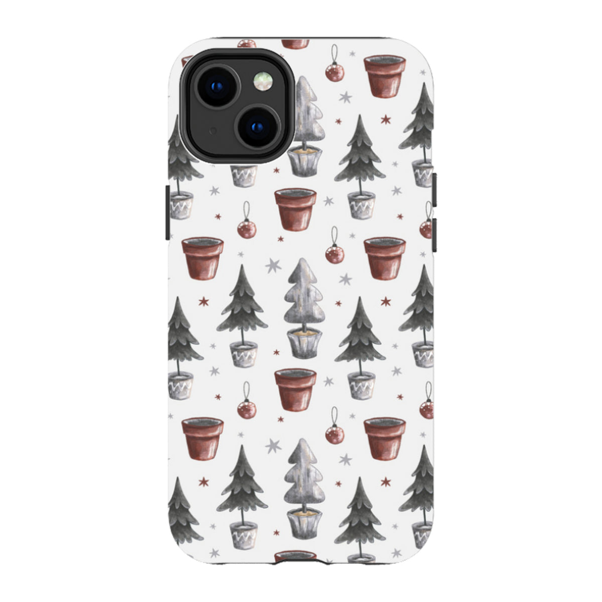 iPhone MagSafe Tough Case - Xmas Tree Pattern