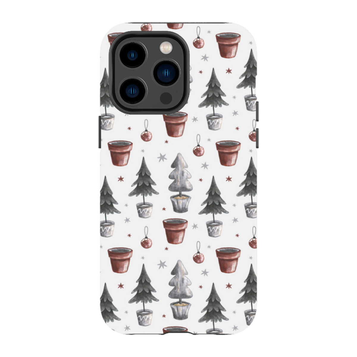 iPhone MagSafe Tough Case - Xmas Tree Pattern