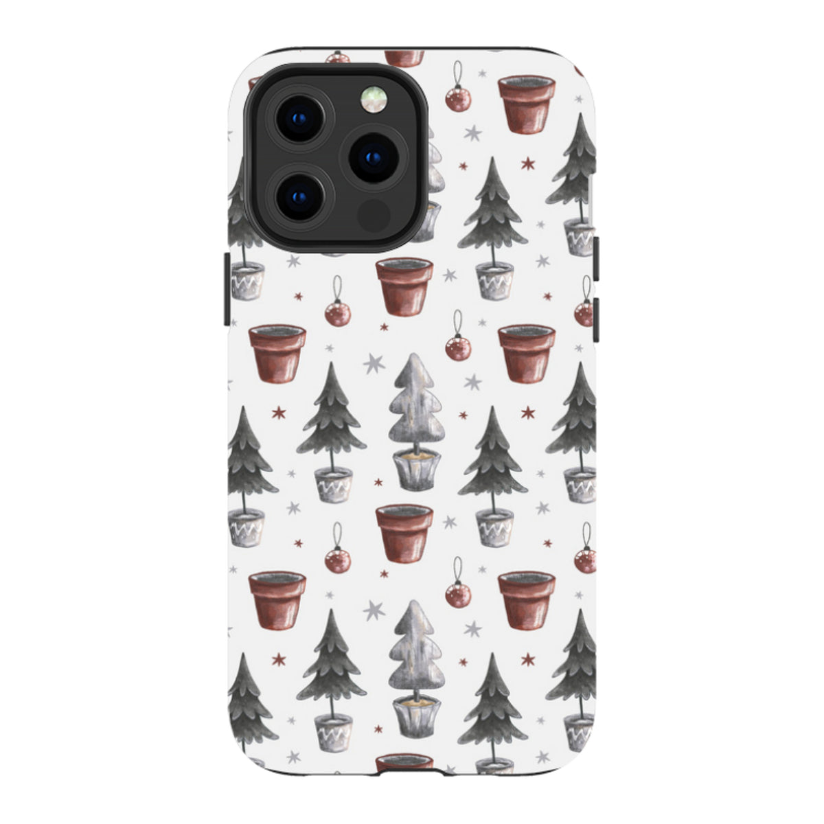 iPhone MagSafe Tough Case - Xmas Tree Pattern