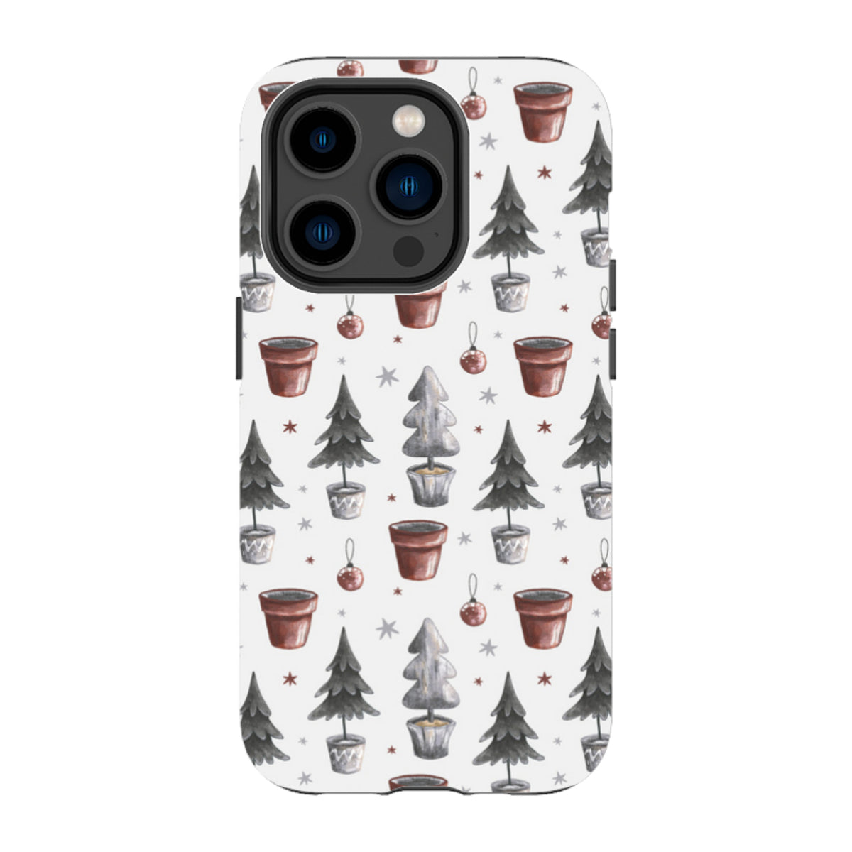 iPhone MagSafe Tough Case - Xmas Tree Pattern