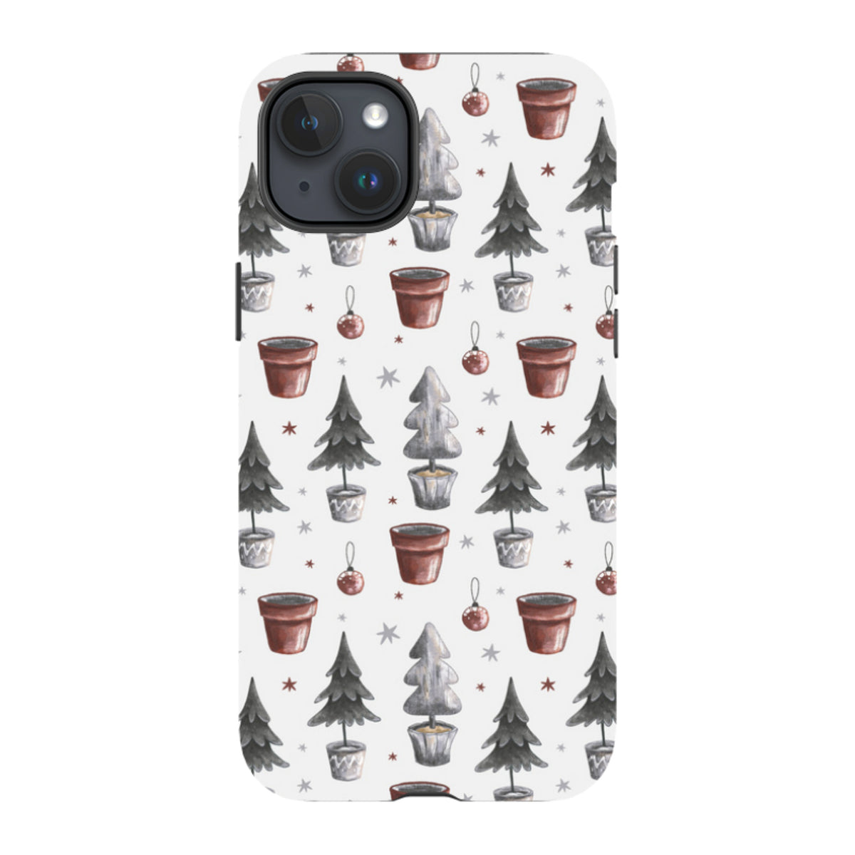 iPhone MagSafe Tough Case - Xmas Tree Pattern
