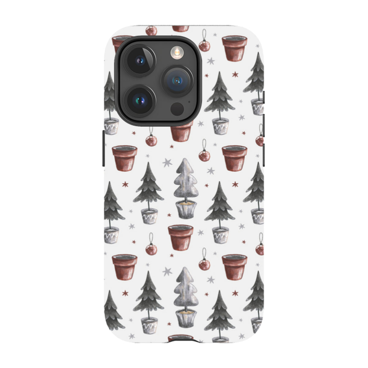 iPhone MagSafe Tough Case - Xmas Tree Pattern
