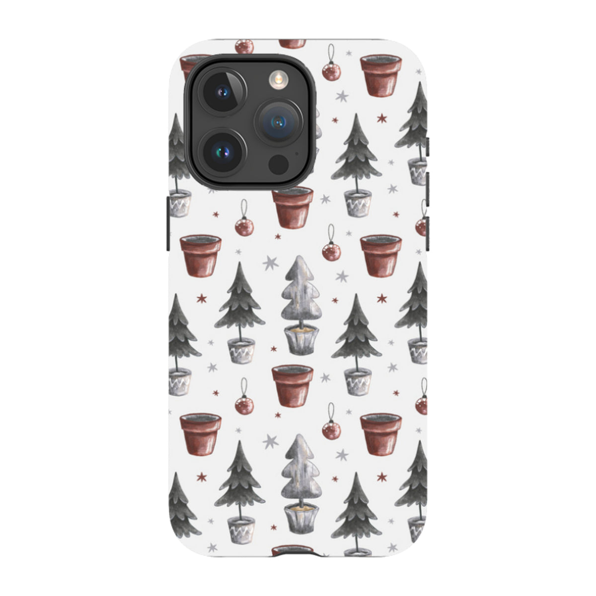 iPhone MagSafe Tough Case - Xmas Tree Pattern