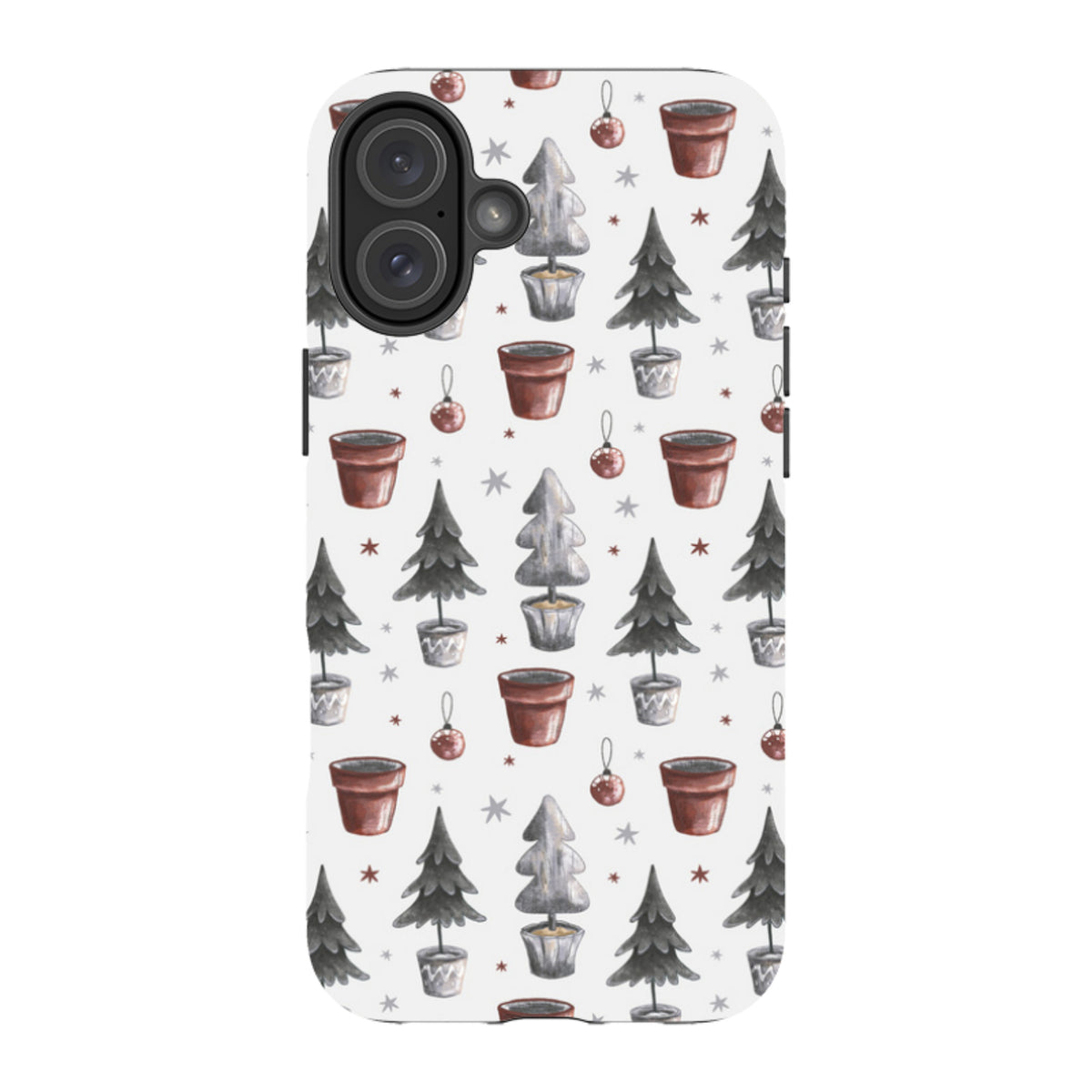 iPhone MagSafe Tough Case - Xmas Tree Pattern