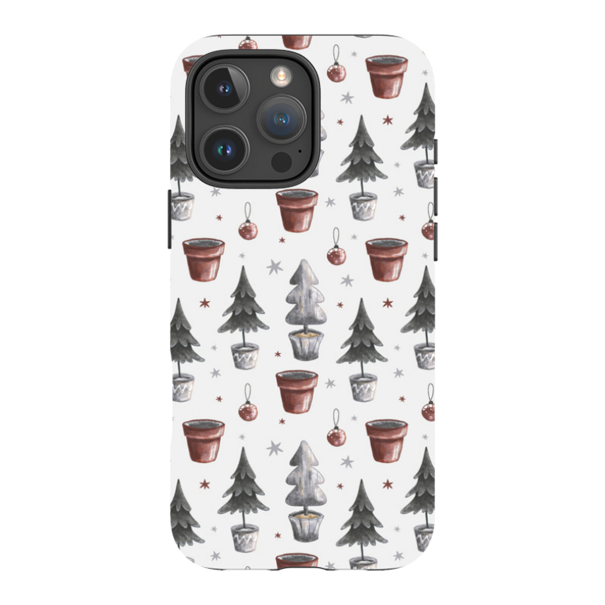 iPhone MagSafe Tough Case - Xmas Tree Pattern