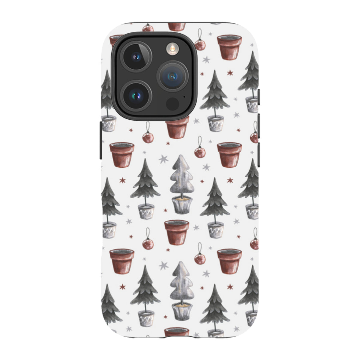 iPhone MagSafe Tough Case - Xmas Tree Pattern
