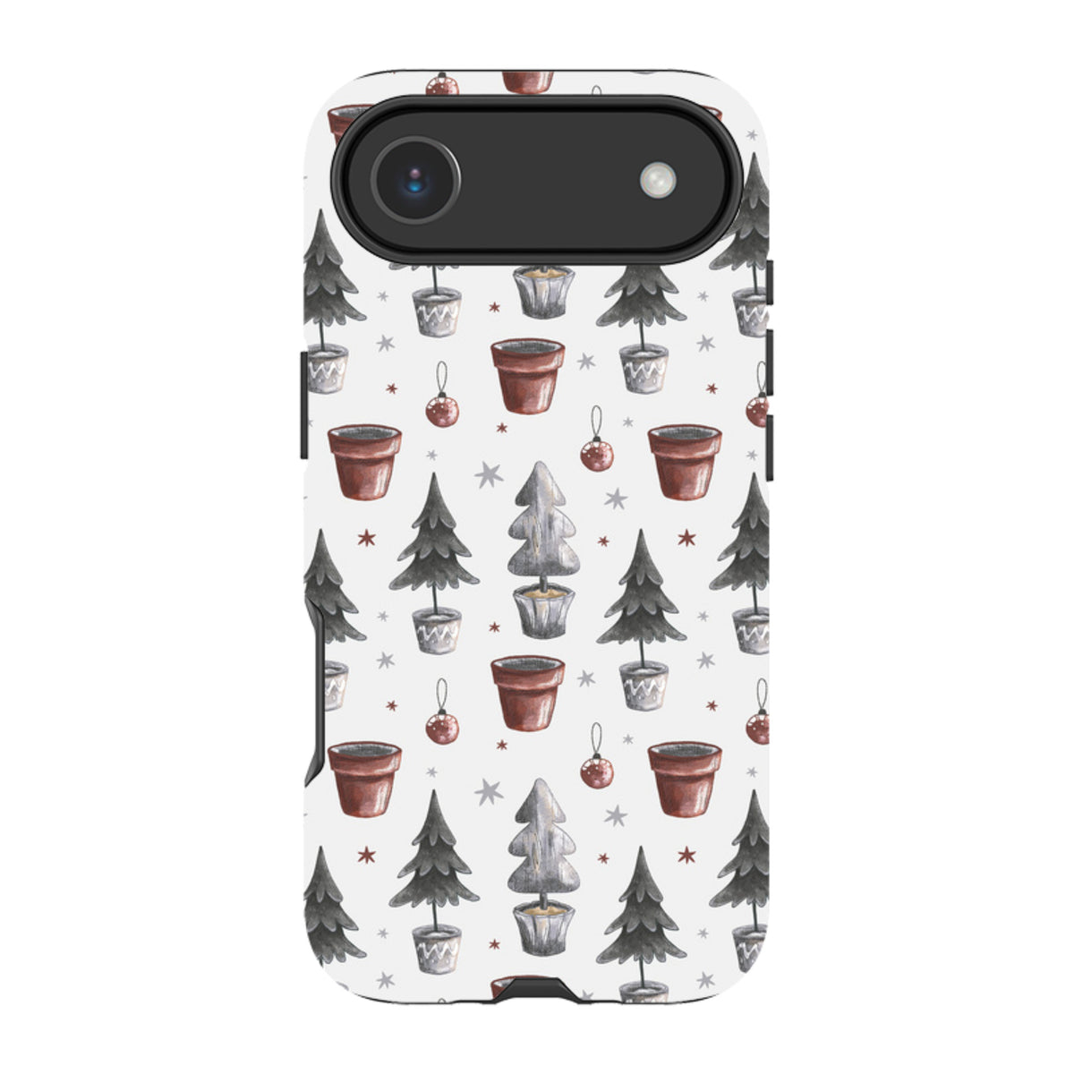 iPhone MagSafe Tough Case - Xmas Tree Pattern