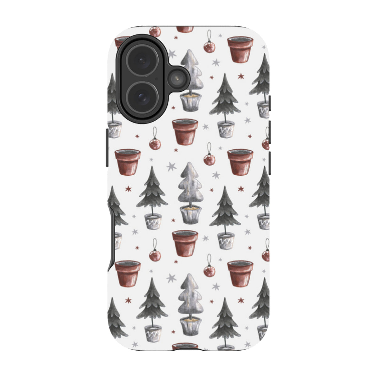 iPhone MagSafe Tough Case - Xmas Tree Pattern