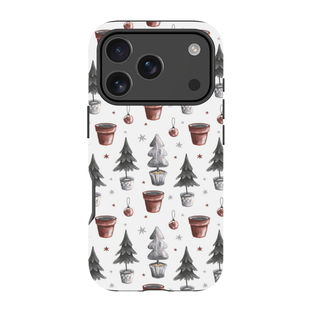 iPhone MagSafe Tough Case - Xmas Tree Pattern