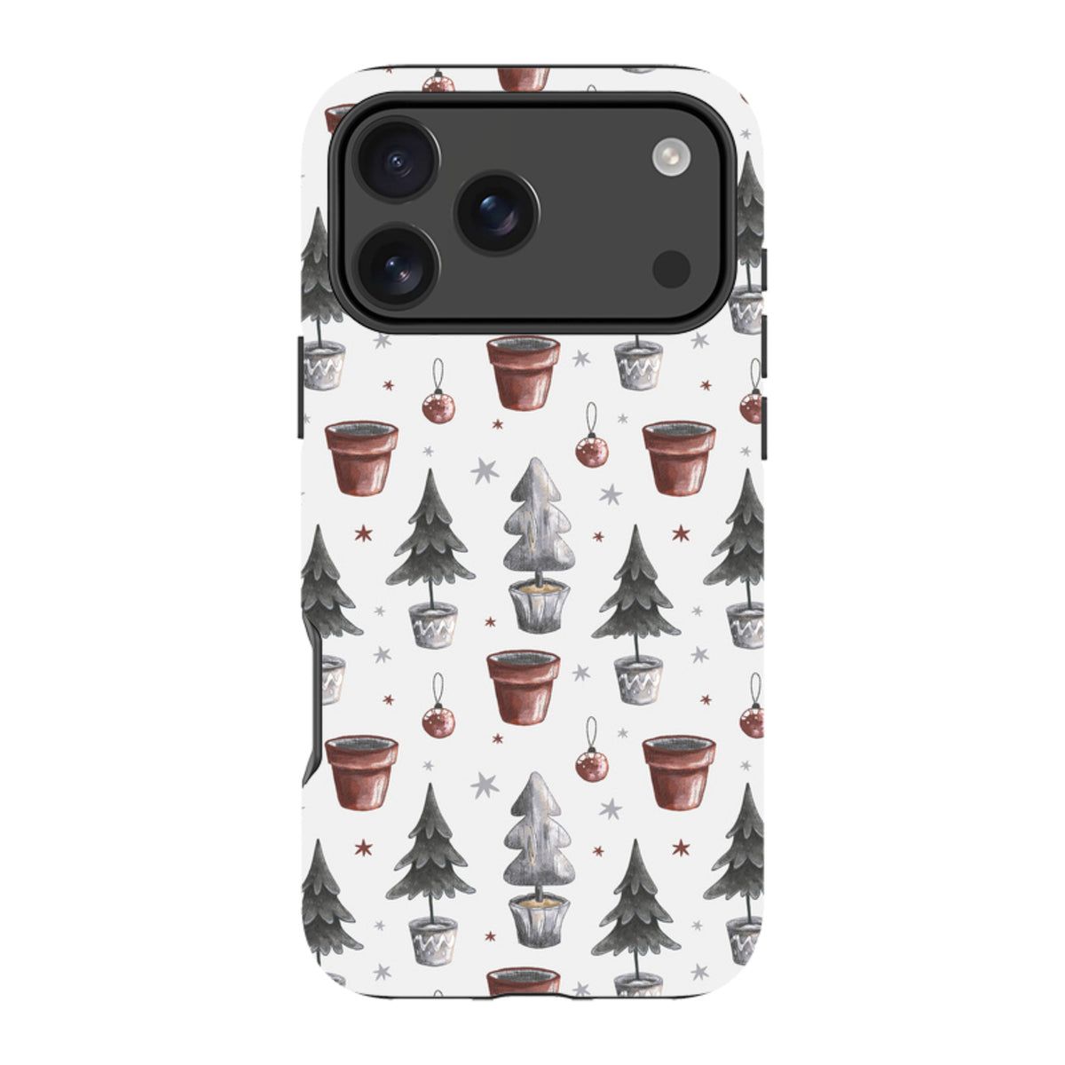 iPhone MagSafe Tough Case - Xmas Tree Pattern