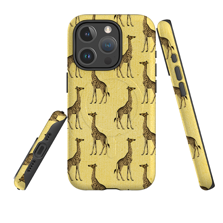 iPhone MagSafe Tough Case -  Yellow Giraffe