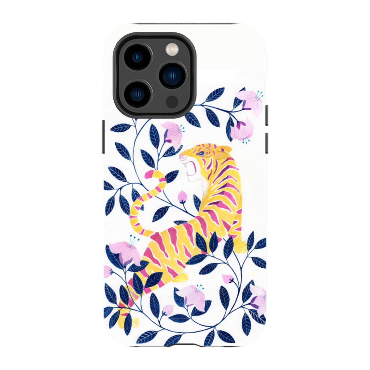 iPhone MagSafe Tough Case - Yellow Tiger By Bex Parkin