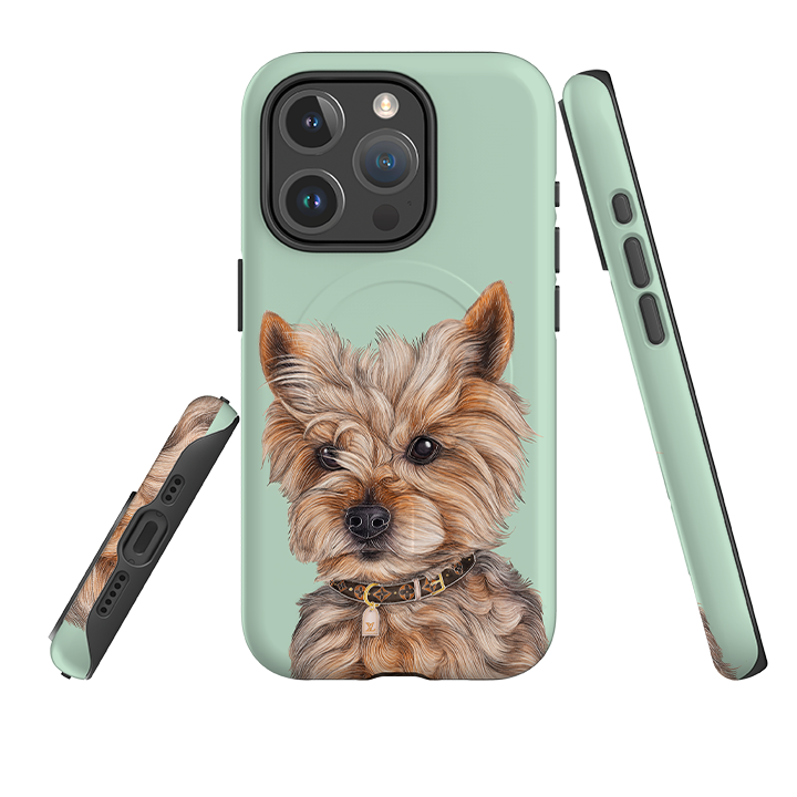 iPhone MagSafe Tough Case - Yorkie By Catherine Rowe