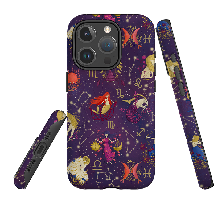 iPhone MagSafe Tough Case - Zodiac Pattern By Maja Lindberg