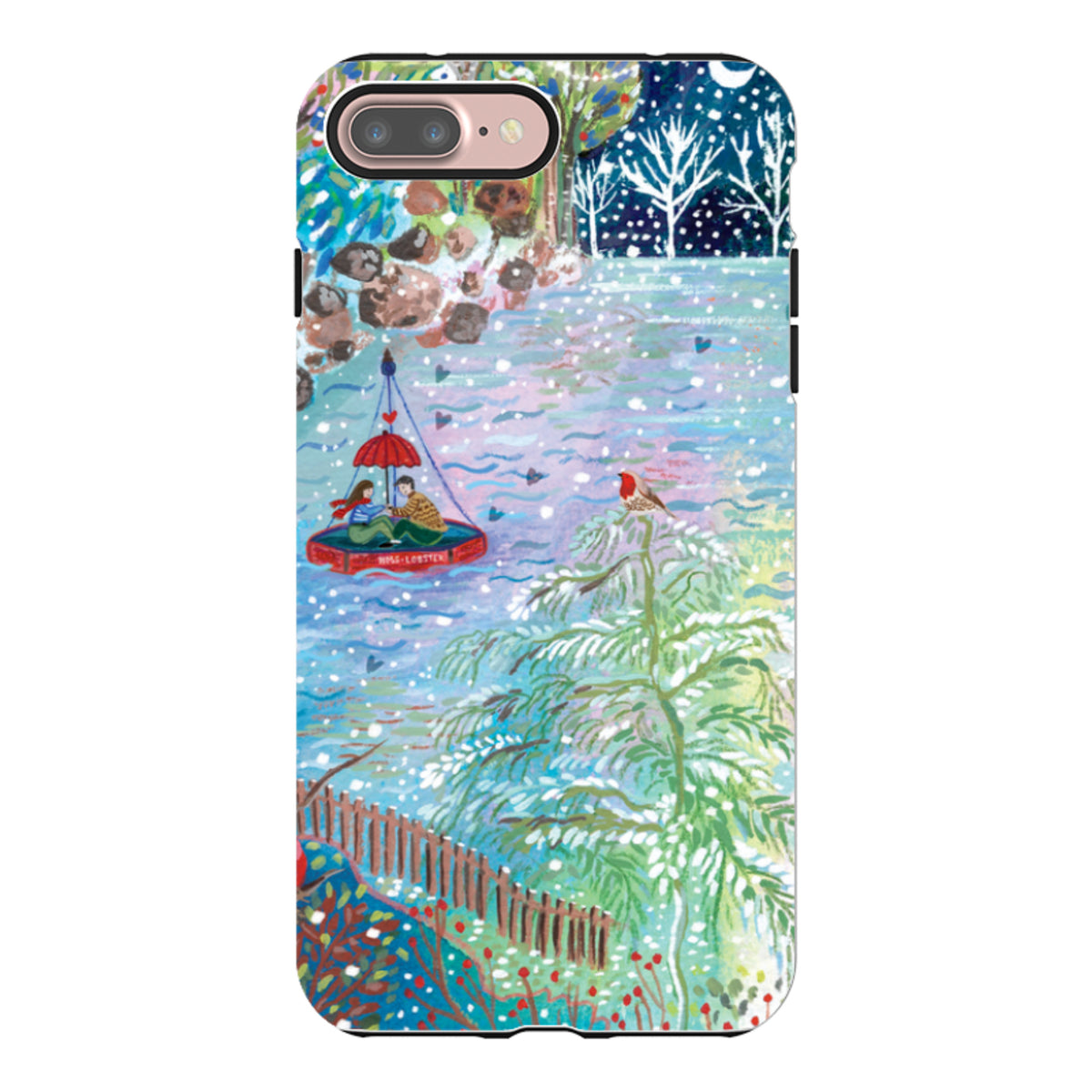 iPhone Tough Case - A Wee Winter Harbour By Emma Frances Grant