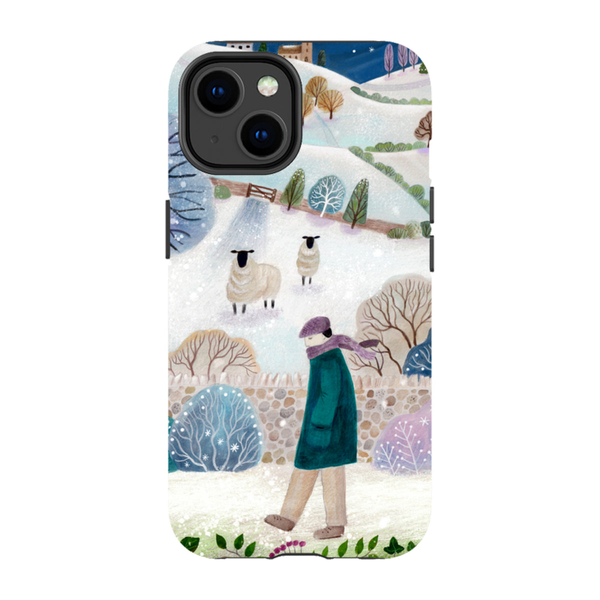 iPhone Tough Case - Across Snowy Fields By Bex Parkin