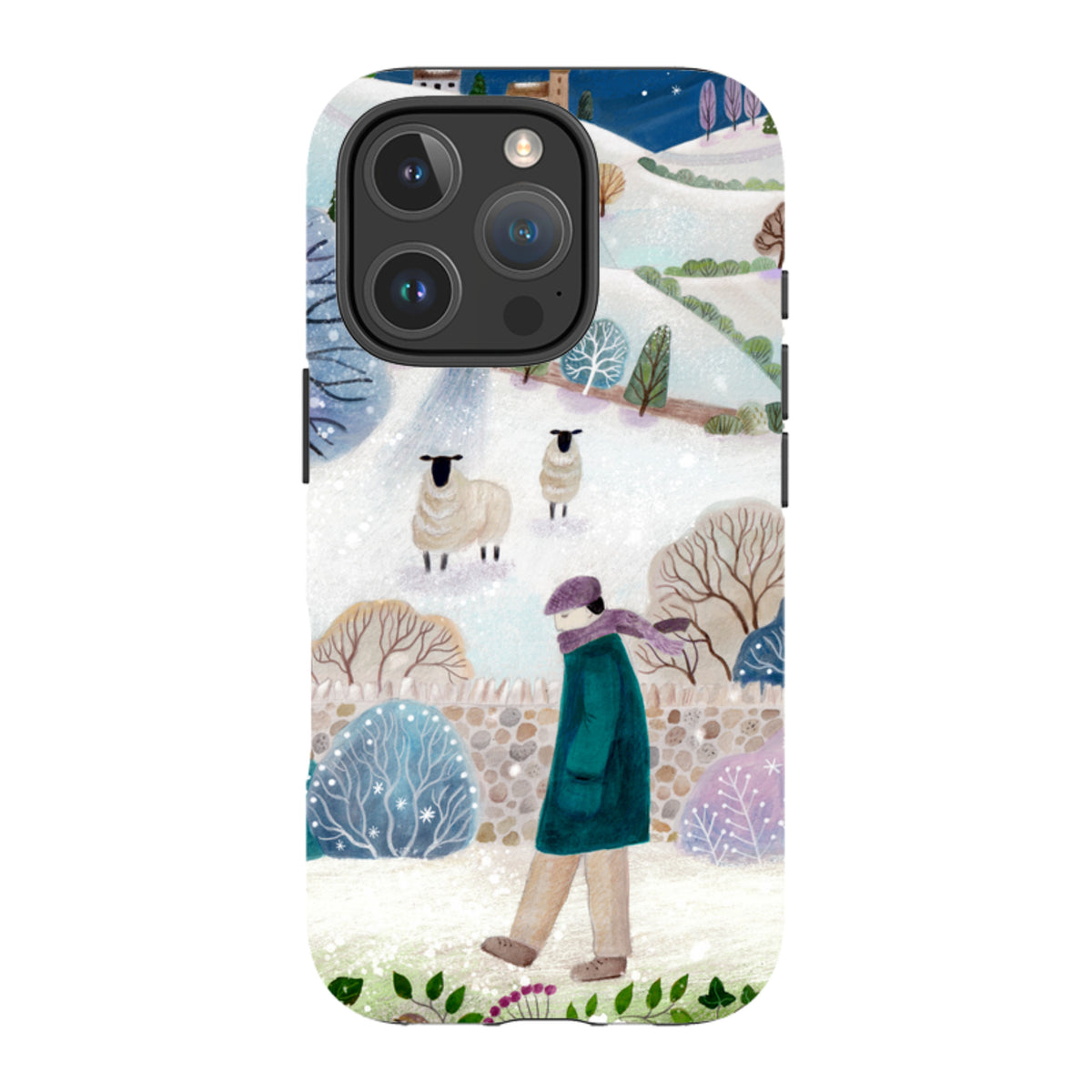 iPhone Tough Case - Across Snowy Fields By Bex Parkin
