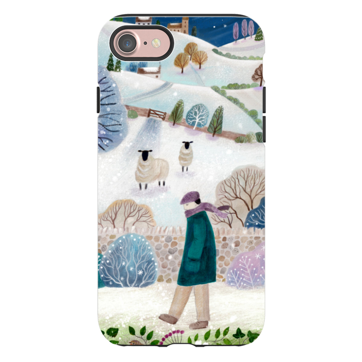 iPhone Tough Case - Across Snowy Fields By Bex Parkin