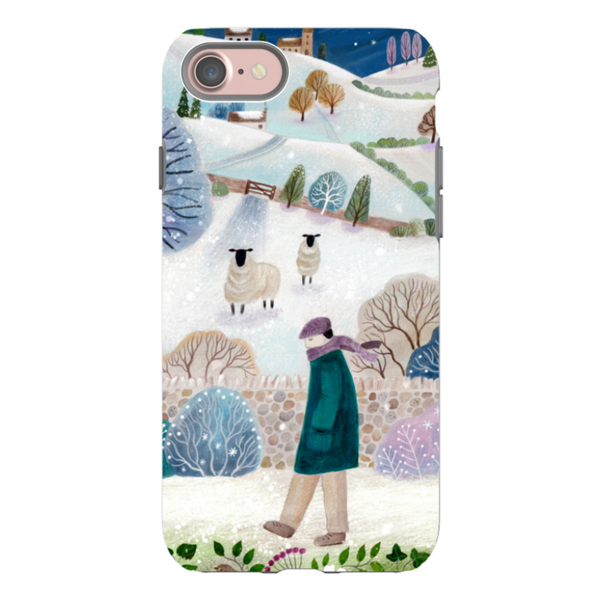 iPhone Tough Case - Across Snowy Fields By Bex Parkin